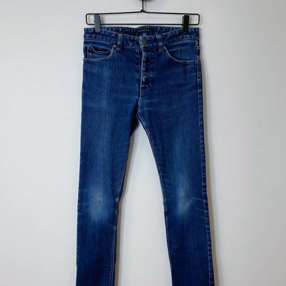 Theory Men’s Jeans, Skinny Vintage Wash, 28W